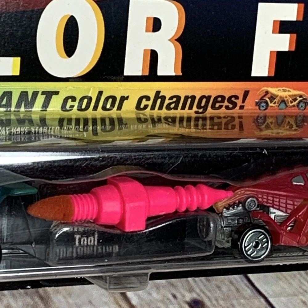 1994 Hot Wheels Color FX Swarmula & Double Demon Die Cast Toy Car Set Vintage